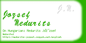 jozsef medurits business card